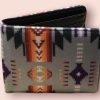 Fleece Patterned Flip Wallet